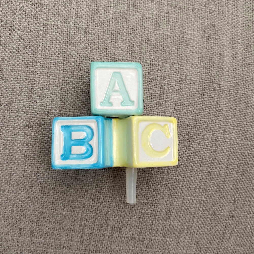Nora Fleming ABC dish decoration